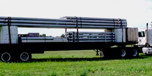 Fixação da carga no transporte